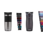 Contigo Byron Snapseal Travel, Stainless Steel Thermal Mug, Vacuum Flask, Leakproof Tumbler & West Loop Autoseal Travel Mug, Stainless Steel Thermal Mug, Vacuum Flask, Leakproof Tumbler