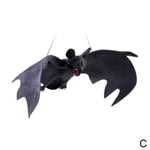 Plastic Bats Halloween Props Decorations Animals Spooky C 24cm