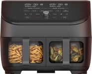 Vortex plus Dual Air Fryer with Large Double Air Frying Drawers and 8-In-1 Smart