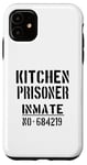 Coque pour iPhone 11 Slogan humoristique « Kitchen Prisoner »