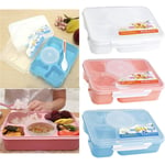 New Microwave Bento Lunch Box + Spoon Utensils Picnic Food Conta Pink 22.6*17.7*6cm