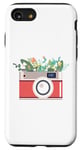 Coque pour iPhone SE (2020) / 7 / 8 Photographie appareil photo vintage fleurs mignonnes