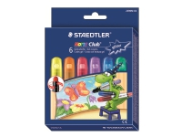 STAEDTLER Noris Club - Färgkrita - röd, blå, grön, gul, orange, violett (paket om 6)