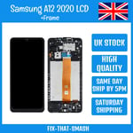 Samsung Galaxy A12 2020 SM-A125F A125U LCD Display Screen Touch Digitizer+Frame