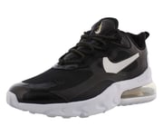 Nike Womens Air Max 270 React Running Trainers CT3426 Sneakers Shoes (UK 5.5 US 8 EU 39, Black Metallic Silver 001)