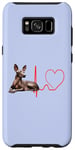 Coque pour Galaxy S8+ Chien d'orchidée inca péruvien Mon rythme cardiaque drôle chiens sans poils
