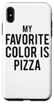 Coque pour iPhone XS Max Ma couleur préférée est la pizza - Amateur de pizza