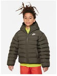 Boys, Nike Older Unisex Low Fill Synthetic Insulated Jacket - Khaki, Khaki, Size Xs=6-8 Years