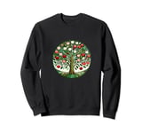 Fun Apple Tree Design Sweatshirt