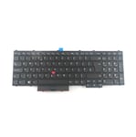 UK Black (with pointstick) keyboard assembly for Lenovo ThinkPad P50 & P70