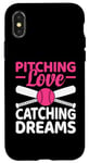iPhone X/XS Pitching Love Catching Dreams Baseball Player Coach Case