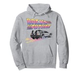 Back To The Future DeLorean Flames Pullover Hoodie