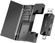 LogiLink USB-C + USB-A Hukommelseskortlæser MicroSD/SD-kort