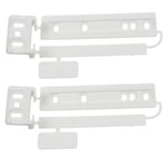 2 Pack Zanussi Integrated Fridge & Freezer Door Mounting Bracket Fixing Slide