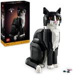 LEGO Ideas Tuxedo Cat Model Kit for Adults to Build 21349