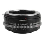 Vizelex CINE ND Throttle Lens Adapter Compatible with Nikon G Lenses on Micro Four Thirds Cameras