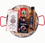 Paella Kit Hamper Set:30cmPan+Bomba Rice+Extra Virgin Olive Oil+Saffron+Paprika