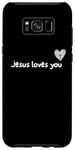 Coque pour Galaxy S8+ Jésus vous aime Christ est roi la Bible Religieux Chrétien