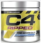Cellucor C4 Ripped Pre Workout ICY Blue Raspberry Flavour 165g (30 Servings) NEW