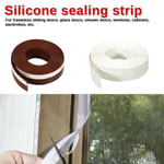 Home Silicone Stopper Under Door Sweep Weather Stripp Bottom Sea White