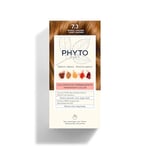 Phyto - Kit Coloration Permanente - 7.3 Blond Doré - Pigments Végétaux - Sans Ammoniaque - Experts Coloristes - Tenue Longue Durée - Couvre 100% des Cheveux Blancs