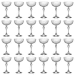 24x America '20s Champagne Cocktail Saucers Coupe Glasses Martini 230ml