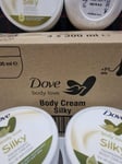 Dove Body Love Silky Pampering Body Cream 300ml, 24hr for All Skin Types, 4 PACK