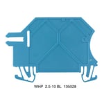 Weidmüller WHP 2.5 Støtteplate 1,5 mm tykk, blå