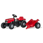 Rolly Toys - 01 230 5 - Tracteur À Pédales - Rollykid Massey Ferguson + Remorque