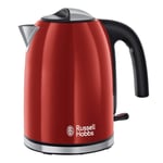 Russell Hobbs  Stainless Steel Electric Kettle, 1.7 Litre, Red, 20412