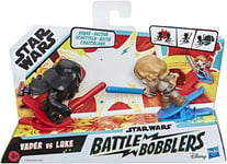 Star Wars Battle Bobblers Luke VS Vader Clippable Battling Mini Action Figures