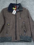 Superdry Moody herringbone bomber jacket coat Size Small New with tag