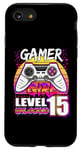 iPhone SE (2020) / 7 / 8 Gamer Girl Level 15 Unlocked Video Game 15th Birthday Girls Case