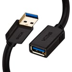 USB Extension Lead - VCZHS USB 3.0 Extension Cable A Male to A Female USB Extender 5Gbps High Speed Data Transfer Compatible with Printer, Scanner, Keyboard ,Mouse, Card Reader, USB Flash Drive - 2M