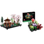 LEGO 10315 Icons Le Jardin Paisible, Kit de Jardinage Botanique Zen & 10309 Icons Les Succulentes: Plantes Artificielles, Décoration de Maison, Collection Botanique, 9 Petites Plantes