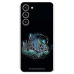 Coque Officielle Harry Potter Compatible avec Samsung Galaxy S23 Plus avec Motif château de Poudlard - Coque Silicone TPU Souple Transparente