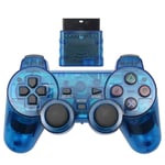Trådlös Handkontroll Playstation 2 Transparent/Blå