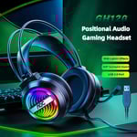 AOC GH120 Ultra - Comfort Over - Ear Wired Gaming Headset with Immersive Sound & RGB Lighting