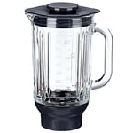 At358 - ThermoResist Glass Blender, 1.6 Litres, Resistant to High Temperature, for Kenwood Chef, Kenwood Major and Kenwood Cooking Chef, Electrical Appliance, Titanium