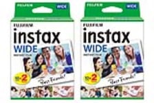Fujifilm Instax Wide Picture Format Instant Photo Film - White, 40 Shot Pack :: 