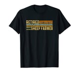 Retired Sheep Farmer Distressed Retirement Retire Farm T-Shirt