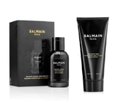 Balmain Paris - Limited Edition Touch of Romance Homme Frag Hair Perfume 100 ml + Signature Men's Line & Body Wash 200