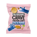 The Organic Crave Veganske protein chips m. Salt og pepper Ø - 30 g