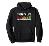 Sorry I'm Late My E-Scooter Was Charging, Electric Scooter Pullover Hoodie