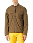 Tommy Hilfiger Men's Cotton Bomber Jacket MW0MW25428 Woven, Faded Military, S