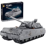 12che Tank Toy 2127Pcs DIY Tank Military Vehicle Tank Building Block Toy Compatible with Lego Minifigures, Lego Military