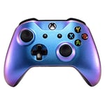 eXtremeRate Purple and Blue Chameleon Front Housing Shell Faceplate for Xbox One X & One S Controller
