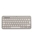 Logitech K380 Multi-Device Bluetooth Keyboard - keyboard - QWERTZ - German - sand - Tastatur - Tysk - Beige