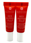 2 x Erborian Red Pepper Pulp Radiance Booster Gel Creams 5ml Each Travel Size