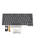 Lenovo - notebook replacement keyboard - with Trackpoint UltraNav - Spanish - silver - Bærbar tastatur - til udskiftning - Spansk - Sølv